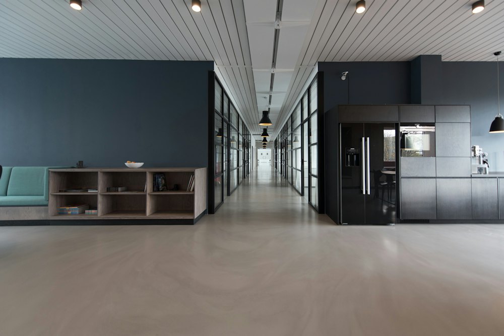 Modern open-plan office workspace